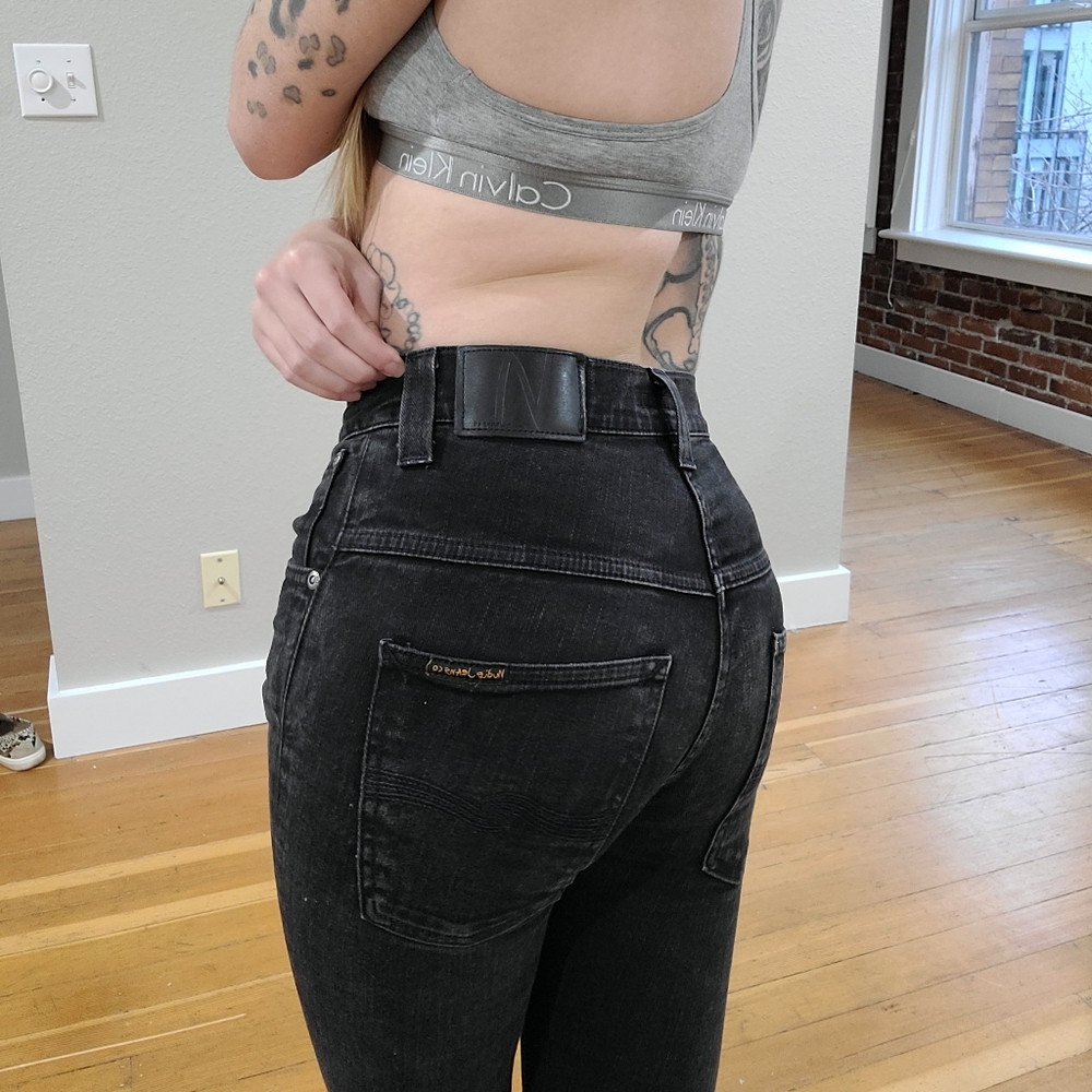 Nudie Organic Cotton Black Jeans